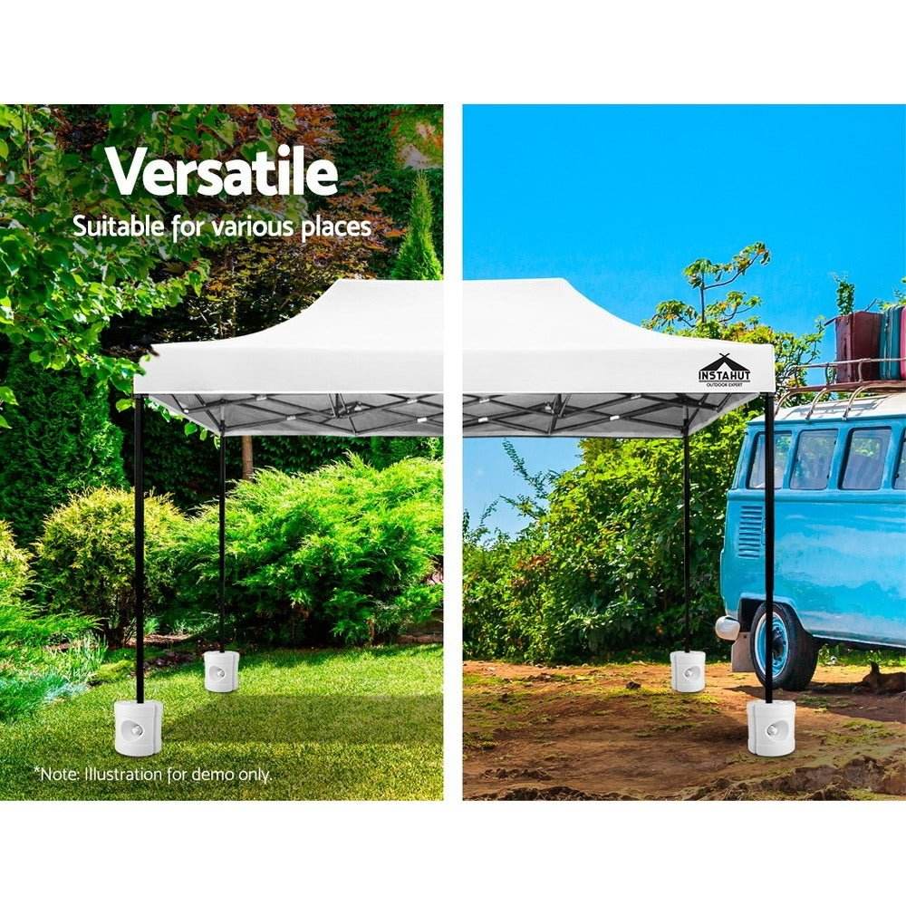 Instahut Gazebo Base Pod Kit Pop Up Marquee Set Outdoor Wedding Tent Canopy Leg 4 pcs - Outdoorium
