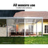 Instahut 1.5X2.4M Outdoor Blinds Clear Roll Down Awning Retractable Outdoor Blinds Water Wind Proof Transparent - Outdoorium