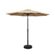 Instahut 2.7m Outdoor Umbrella w/Base Pole Stand Garden Sun Beige | Outdoorium