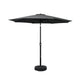 Instahut Outdoor Umbrella 2.7m Base Beach Pole Garden Tilt Sun Patio UV Black | Outdoorium
