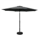 Instahut Outdoor Umbrella 3m Base Beach Pole Garden Tilt Sun Patio UV Black | Outdoorium