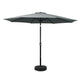 Instahut Outdoor Umbrella 3m Base Beach Pole Garden Tilt Sun Patio UV Charcoal | Outdoorium