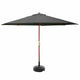 Instahut 3m Outdoor Umbrella w/Base Pole Umbrellas Garden Sun Stand Deck Charcoal | Outdoorium