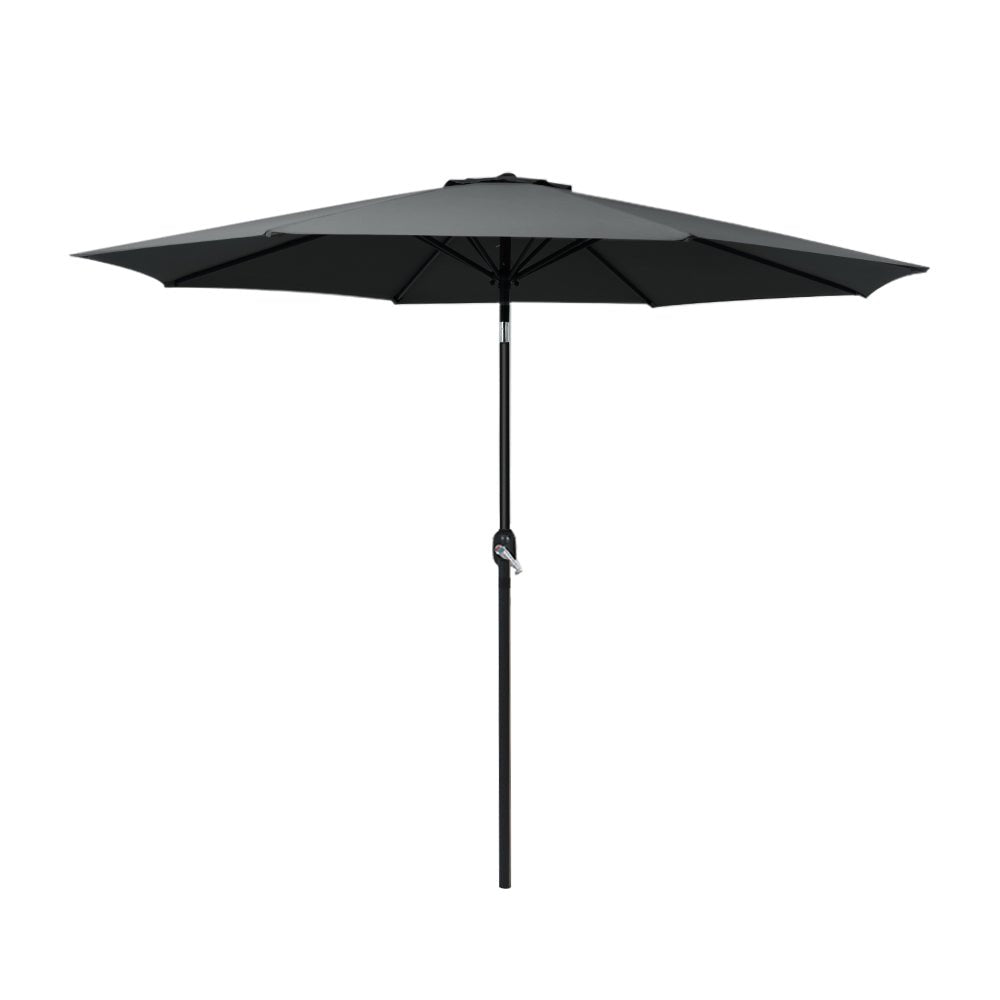 Instahut Outdoor Umbrella Umbrellas Beach Garden Tilt Sun Patio Deck Pole 2.7m - Outdoorium