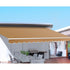 Instahut Retractable Folding Arm Awning Motorised Sunshade 4Mx2.5M Beige - Outdoorium