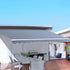 Instahut Retractable Folding Arm Awning Motorised Sunshade 3Mx2.5M Pearl Grey - Outdoorium
