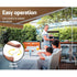 Instahut Retractable Folding Arm Awning Manual Sunshade 4Mx3M Beige - Outdoorium