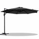 Instahut 3m Outdoor Umbrella Cantilever 360 Degree Tilt Beach Roma Black | Outdoorium