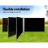 Instahut Side Awning Outdoor Blinds Sun Shade Retractable Screen 2X6M BK - Outdoorium