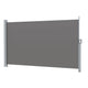 Instahut Side Awning Sun Shade Outdoor Retractable Privacy Screen 1.8X3M Grey | Outdoorium