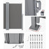 Instahut Side Awning Sun Shade Outdoor Retractable Privacy Screen 2X6M Grey - Outdoorium