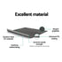 Instahut Side Awning Sun Shade Outdoor Retractable Privacy Screen 2X6M Grey - Outdoorium