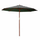Instahut 3m Outdoor Umbrella Pole Umbrellas Beach Garden Sun Stand Patio Charcoal | Outdoorium