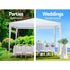 Instahut Gazebo 3x3m Wedding Party Marquee Tent Outdoor Event Camping Canopy Shade White - Outdoorium