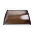 Instahut Window Door Awning Canopy 1.5mx3m Brown Sheet Black Plastic Frame - Outdoorium