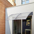 Instahut Window Door Awning Canopy 1.5mx4m Transparent Sheet Grey Plastic Frame - Outdoorium