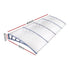 Instahut Window Door Awning Canopy 1.5mx4m Transparent Sheet Grey Plastic Frame - Outdoorium