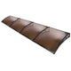 Instahut Window Awning Door Canopy 1m x 4m Brown Sheet Black Plastic Frame | Outdoorium