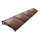 Instahut Window Door Awning 1mx4m Brown Hollow Sheet Plastic Frame | Outdoorium