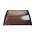 Instahut Window Door Awning 1mx4m Brown Hollow Sheet Plastic Frame | Outdoorium
