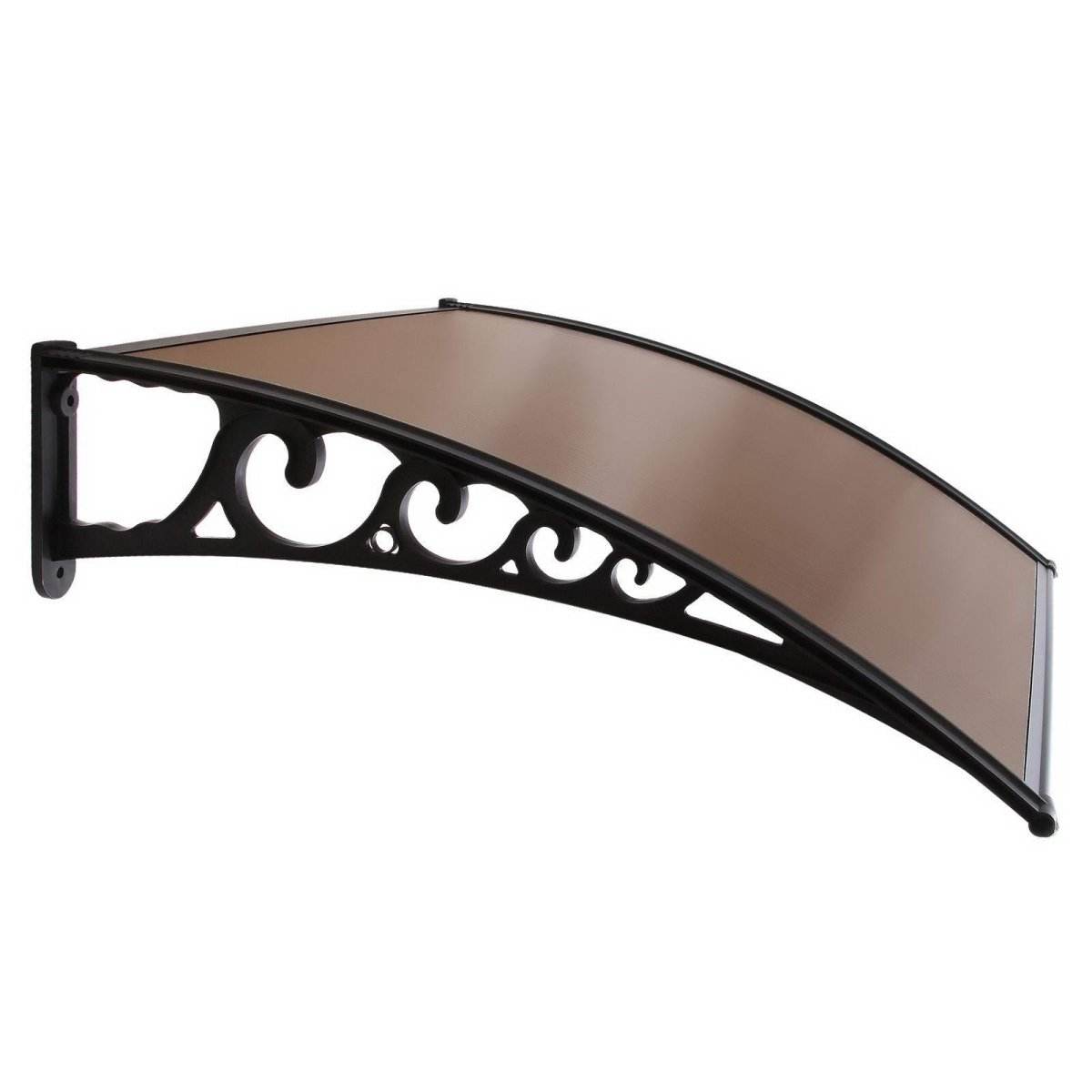 Instahut Window Door Awning Outdoor Door Canopy Patio Awning 1mx1.2m DIY Brown - Outdoorium