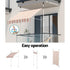 Instahut Window Fixed Pivot Arm Awning Outdoor Door Canopy 2X1.8M Beige/Brown | Outdoorium