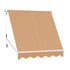 Instahut Window Fixed Pivot Arm Awning Outdoor Retractable Canopy 2.1X2.1M Beige - Outdoorium