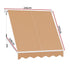 Instahut Window Fixed Pivot Arm Awning Outdoor Retractable Canopy 2.1X2.1M Beige - Outdoorium