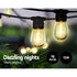 23m Solar Festoon Lights Outdoor LED String Light - Outdoorium
