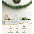 Jingle Jollys 1.8m Christmas Garland with LED lights Party Xmas Decorations - Outdoorium