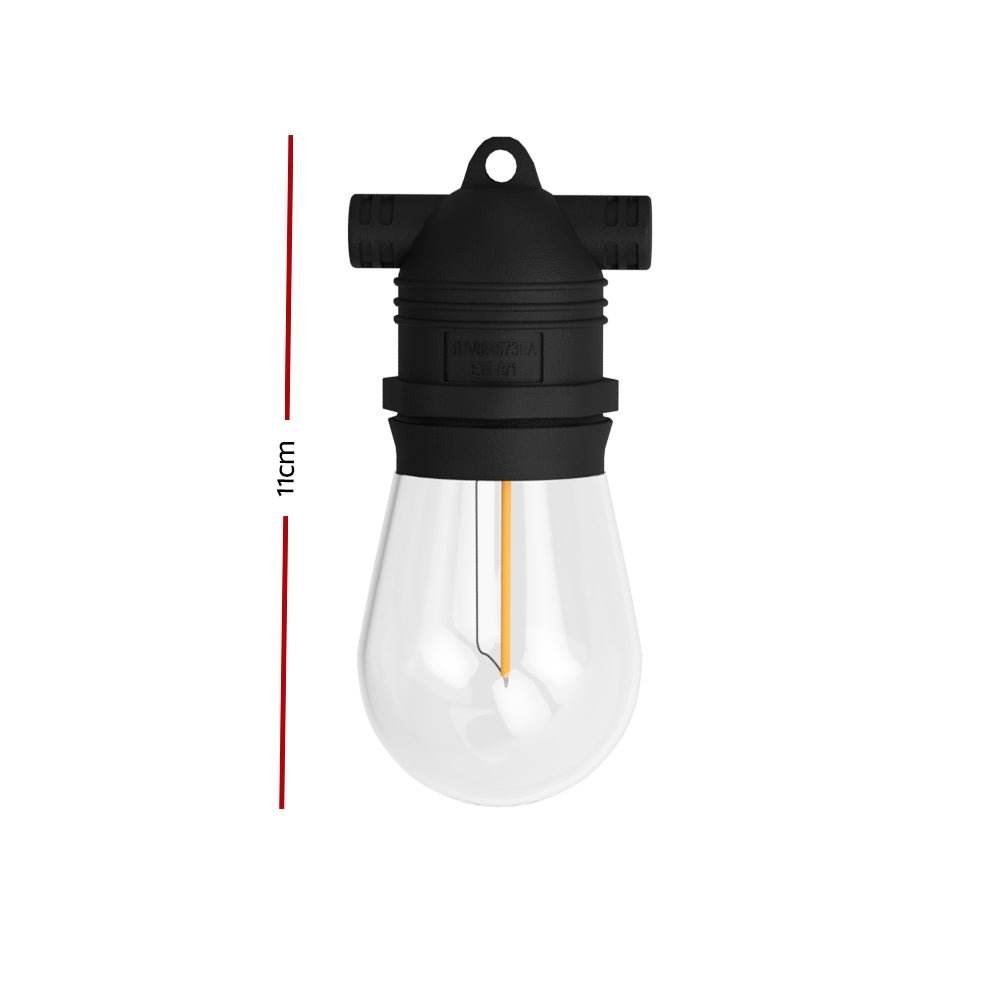 Jingle Jollys 23m Festoon Lights String Lights Outdoor Decor - Outdoorium