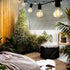 77m LED Festoon String Lights Outdoor Garden - Outdoorium
