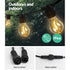 77m LED Festoon String Lights Outdoor Garden - Outdoorium