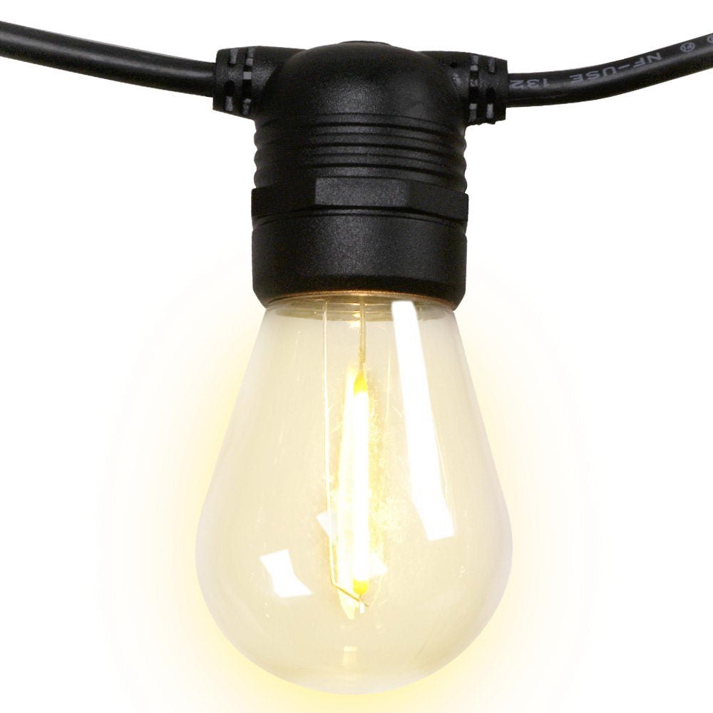Jingle Jollys 23m LED Festoon String Lights 20 Bulbs Kits S14 - Outdoorium