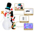 Jingle Jollys Christmas Inflatable Snowman 2.4M Illuminated Decorations | Outdoorium