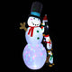 Jingle Jollys Christmas Inflatable Snowman 2.4M Illuminated Decorations | Outdoorium
