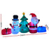 Jingle Jollys Christmas Inflatable Tree Snowman 2.7M Illuminated Decorations - Outdoorium