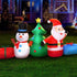 Jingle Jollys Christmas Inflatable Tree Snowman 2.7M Illuminated Decorations - Outdoorium