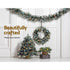 Jingle Jollys 2.7m Christmas Garland with LED Lights Snowy Decoration Xmas Party | Outdoorium