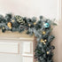 Jingle Jollys 2.7m Christmas Garland with LED Lights Snowy Decoration Xmas Party | Outdoorium