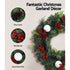 Jingle Jollys 2FT 60CM Christmas Wreath with Decor Xmas Tree Decoration - Outdoorium