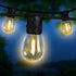 77m LED Festoon String Lights Outdoor Garden - Outdoorium