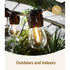 86m Solar Festoon Lights Outdoor LED String Light - Outdoorium