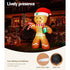 Jingle Jollys Christmas Inflatable Gingerbread Man 2.4M Illuminated Decorations | Outdoorium