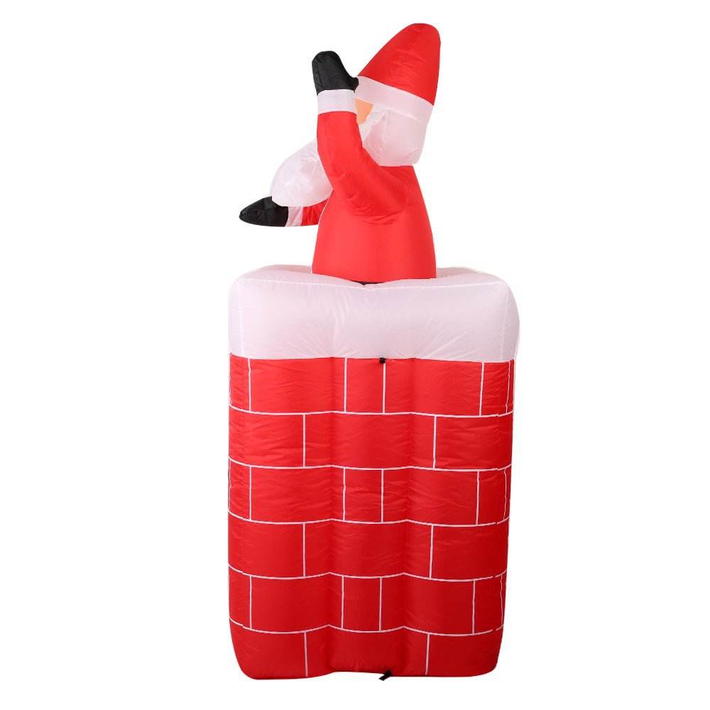 Jingle Jollys Christmas Inflatable Santa Pop Up 1.8M Illuminated Decorations - Outdoorium