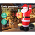 Jingle Jollys Christmas Inflatable Santa 2.4M Illuminated Decorations | Outdoorium