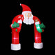 Jingle Jollys Christmas Inflatable Santa Archway 2.3M Outdoor Decorations Lights | Outdoorium