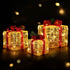 3 PCS Christmas Lights Gift Box Set Set 48 LED Decorations Jingle Jollys | Outdoorium