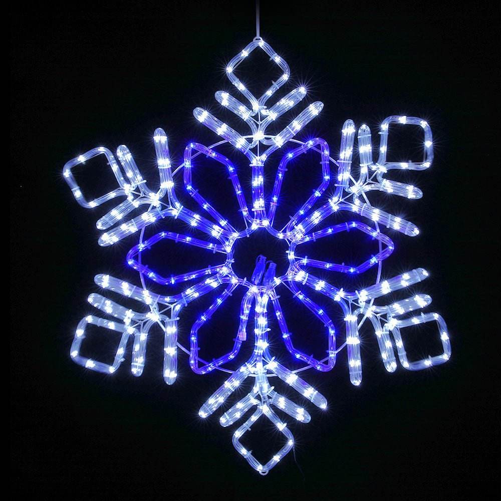 0.82M Christmas Lights 304 LED Snow Motif Light Decorations Jingle Jollys - Outdoorium