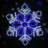 0.82M Christmas Lights 304 LED Snow Motif Light Decorations Jingle Jollys - Outdoorium